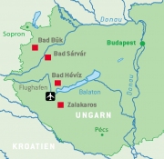 Alle Mutsch-Urlaubsorte an der Westungarischen Bäderstraße auf einen Blick